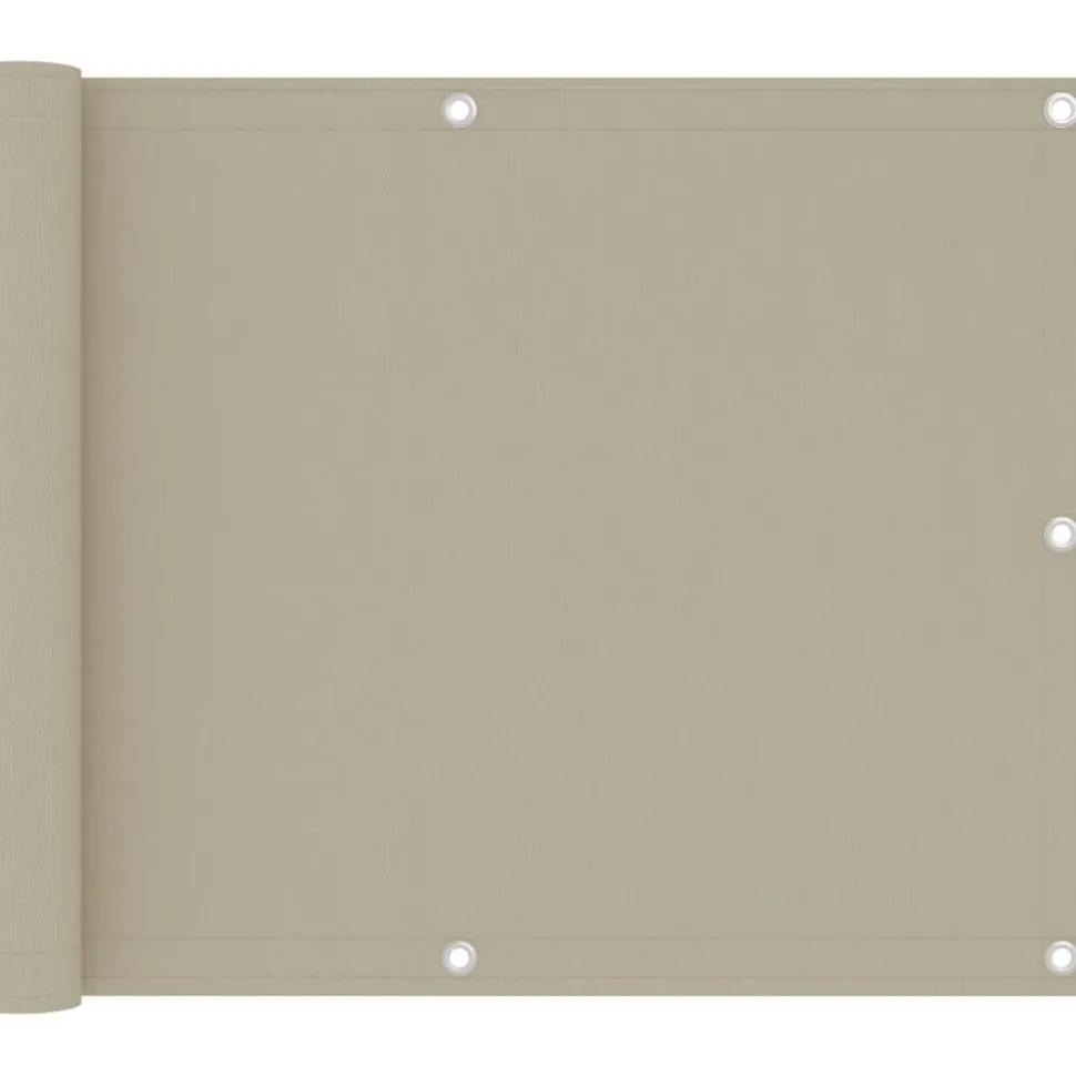 Parvekkeen suoja beige 75x300 cm oxford kangas