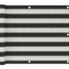 Parvekkeen suoja hdpe 75x500 cm antrasiitti ja valkoinen