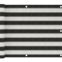 Parvekkeen suoja hdpe 75x300 cm antrasiitti ja valkoinen