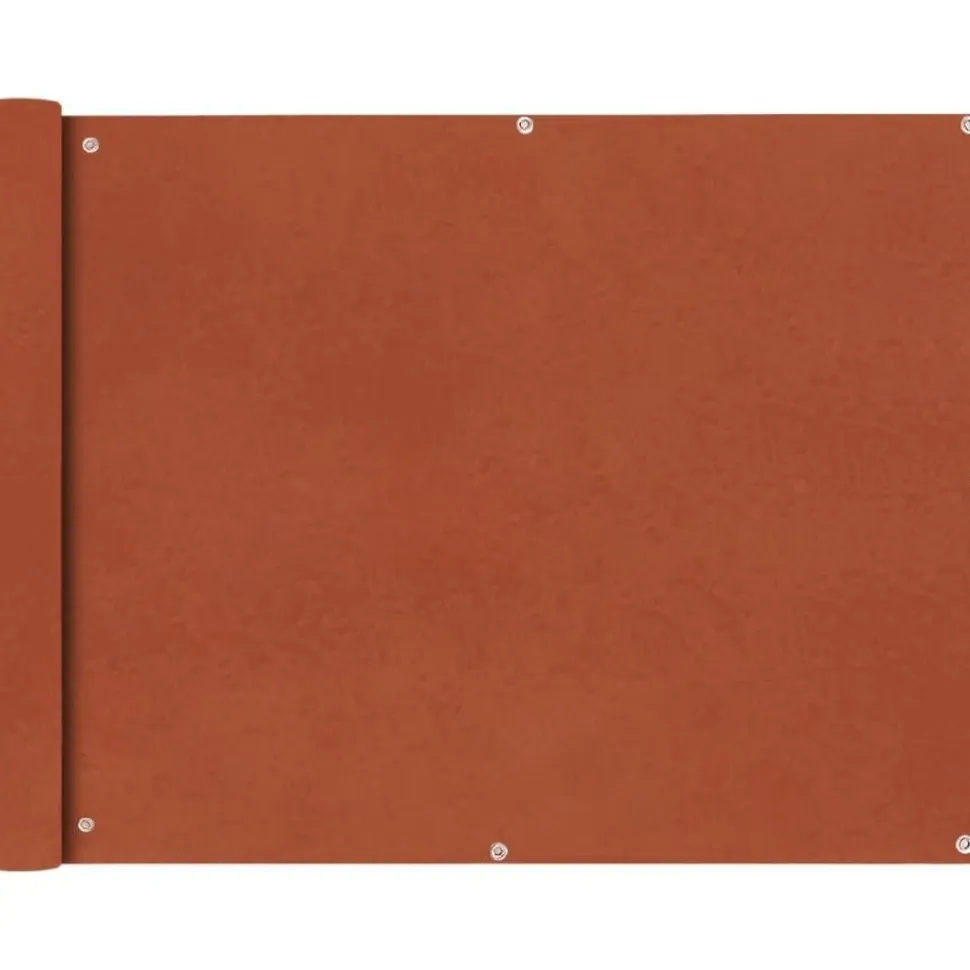 Parvekkeen suoja Oxford kangas 90x400 cm terrakotta