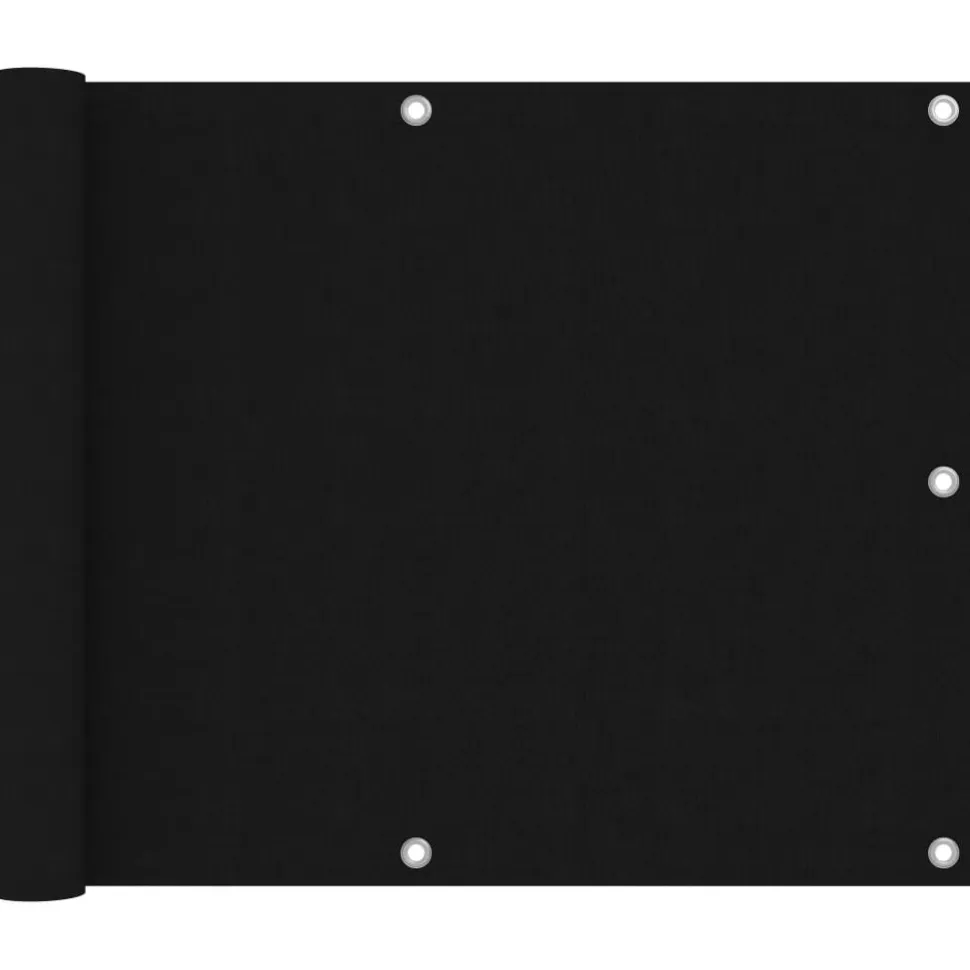Parvekkeen suoja 75x300 cm Oxford-kangas musta