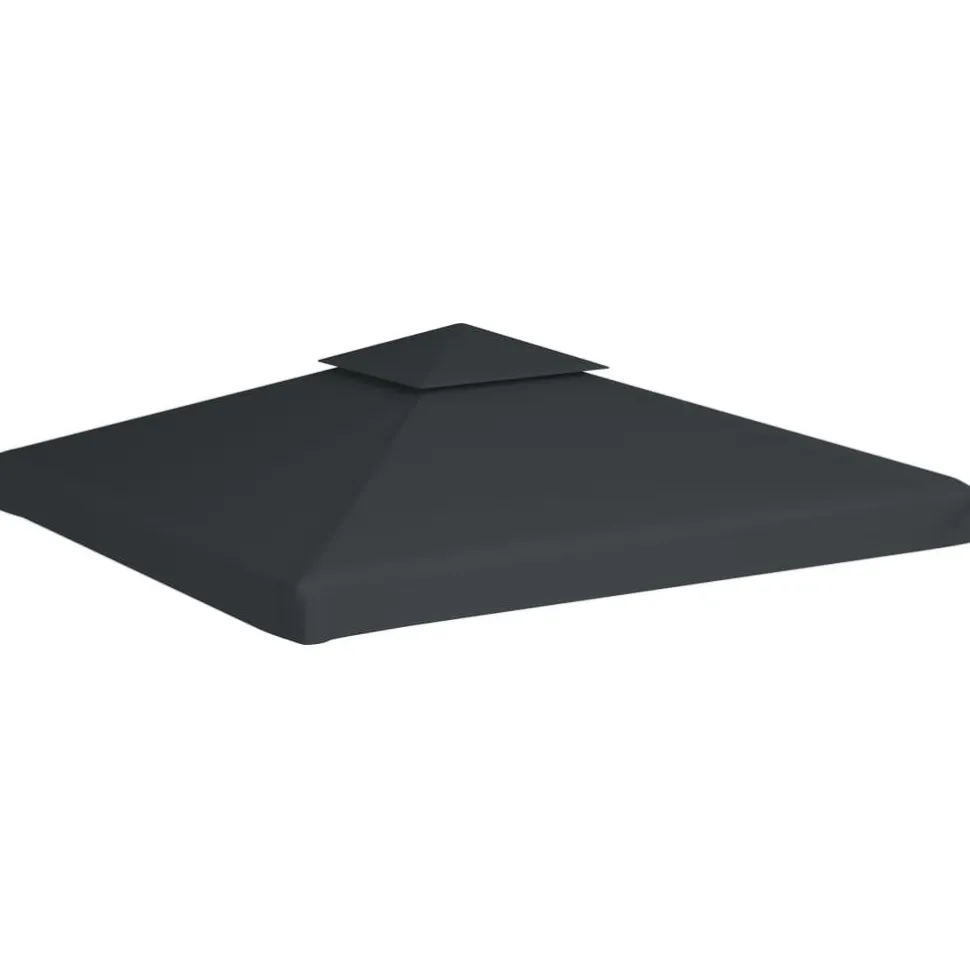 Paviljongin kangaskatto 310g/m² tummanharmaa 3x3m