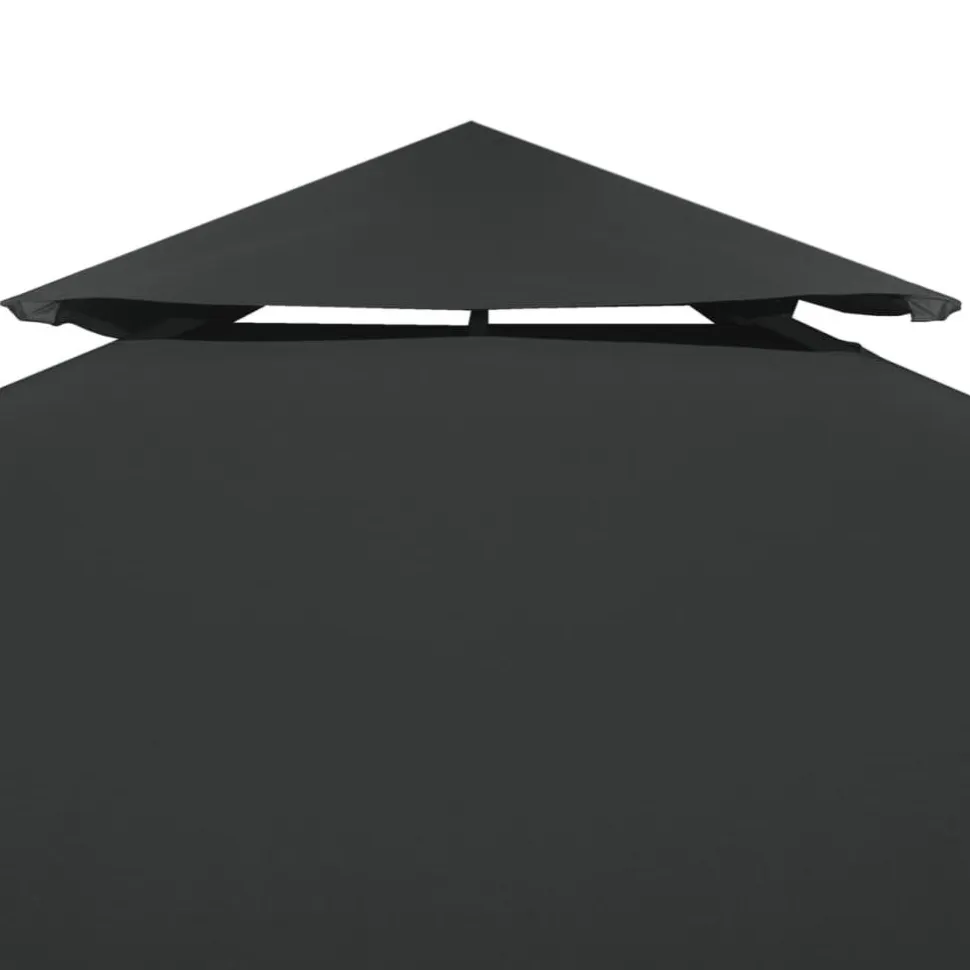 Paviljongin kangaskatto 310g/m² tummanharmaa 3x3m