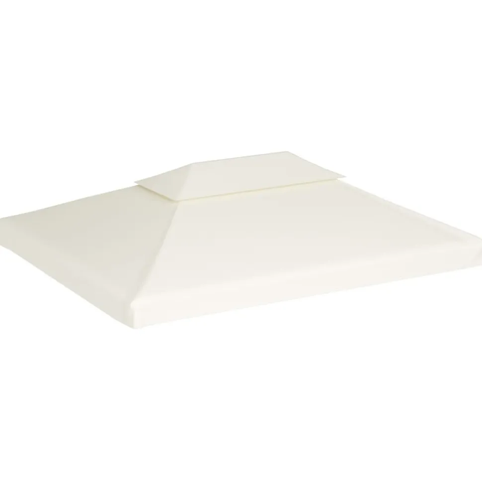 Paviljongin kangaskatto 310g/m² kermanvalkoinen 3x4m