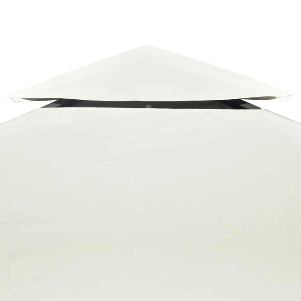 Paviljongin kangaskatto 310g/m² kermanvalkoinen 3x4m