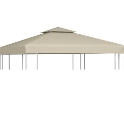 Paviljongin kangaskatto 310g/m² beige 3x3m