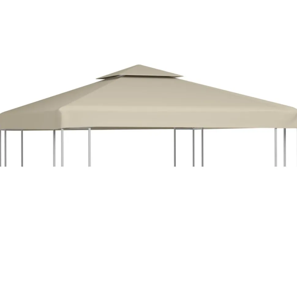 Paviljongin kangaskatto 310g/m² beige 3x3m