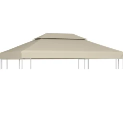 Paviljongin kangaskatto 310g/m² beige 3x4m