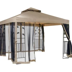 Paviljonki Home4you Leaf, 3x3m, beige