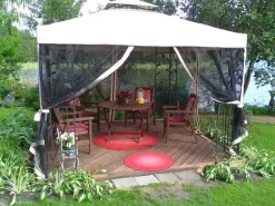 Paviljonki Home4you Leaf, 3x3m, beige