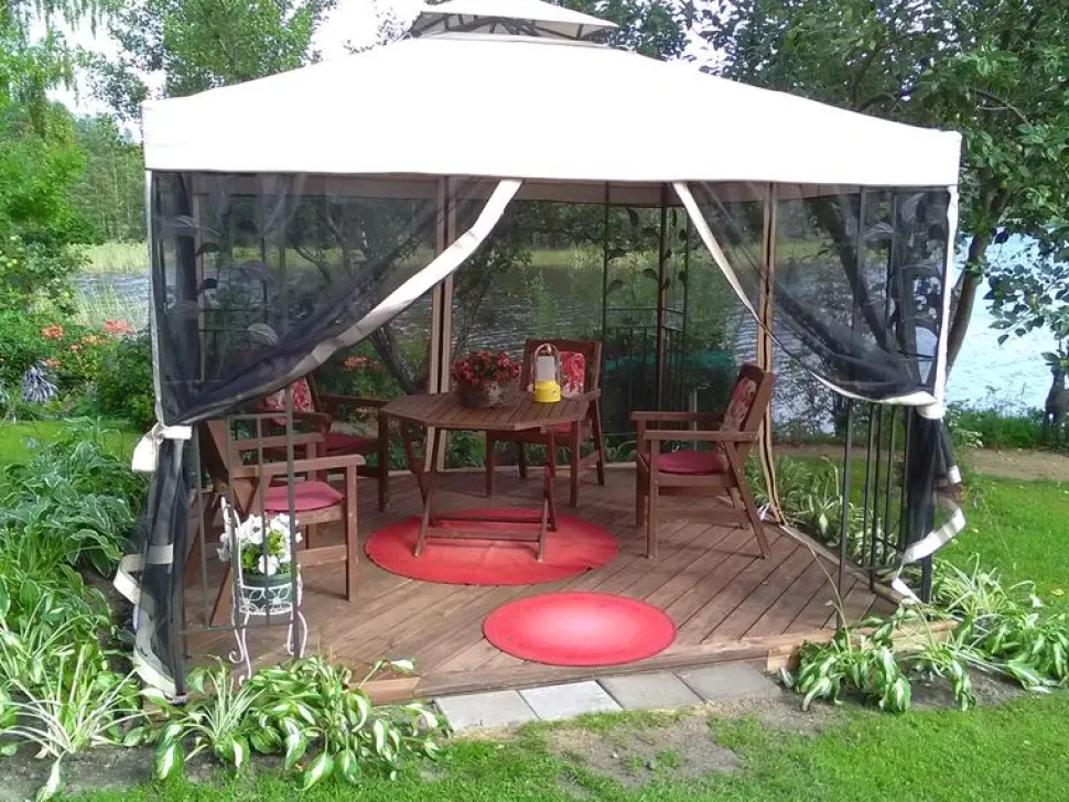 Paviljonki Home4you Leaf, 3x3m, beige