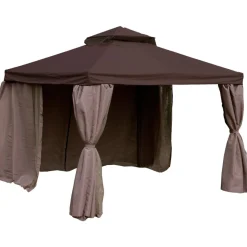 Paviljonki Home4you Legend, 2,91x3,91 m, ruskea/beige