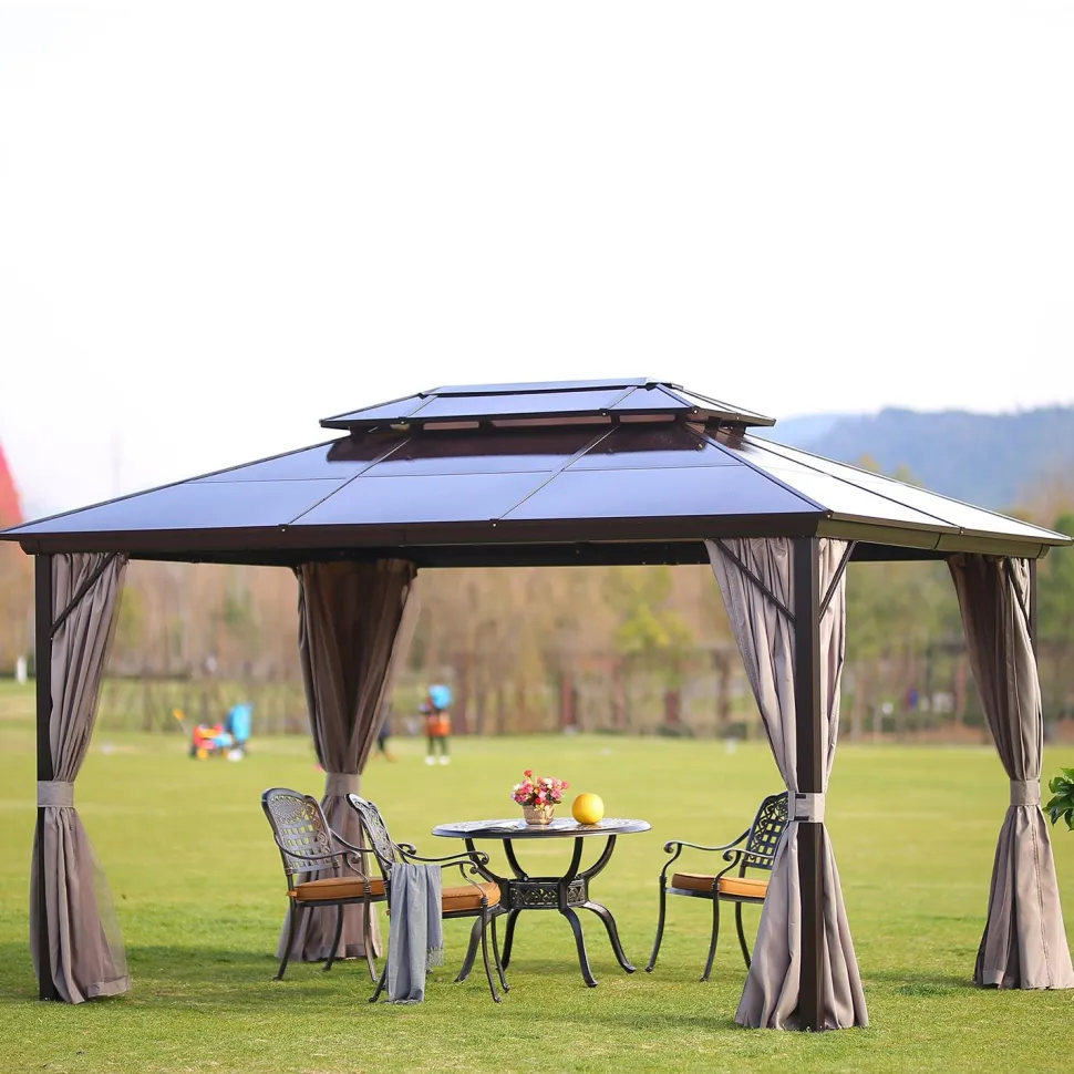 Paviljonki Home4you Sunset 300x400 cm ruskea