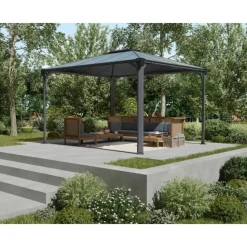 Paviljonki Palram-Canopia Martinique 3600 3 x 3,6 m 10,8 m² harmaa