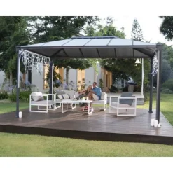 Paviljonki Palram-Canopia Martinique 3600 3 x 3,6 m 10,8 m² harmaa
