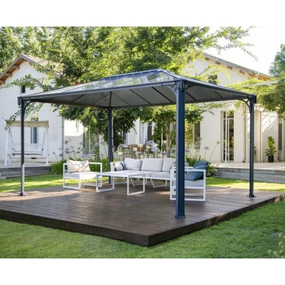 Paviljonki Palram-Canopia Martinique 3600 3 x 3,6 m 10,8 m² harmaa