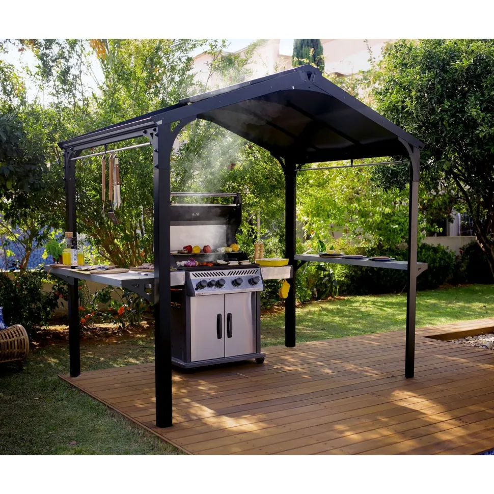 Paviljonki Palram-Canopia Austin, 4.3m², 1.8x2.4m, harmaa