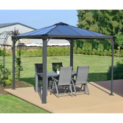 Paviljonki Palram-Canopia Palermo 3000 3 x 3 m 8,7 m² harmaa
