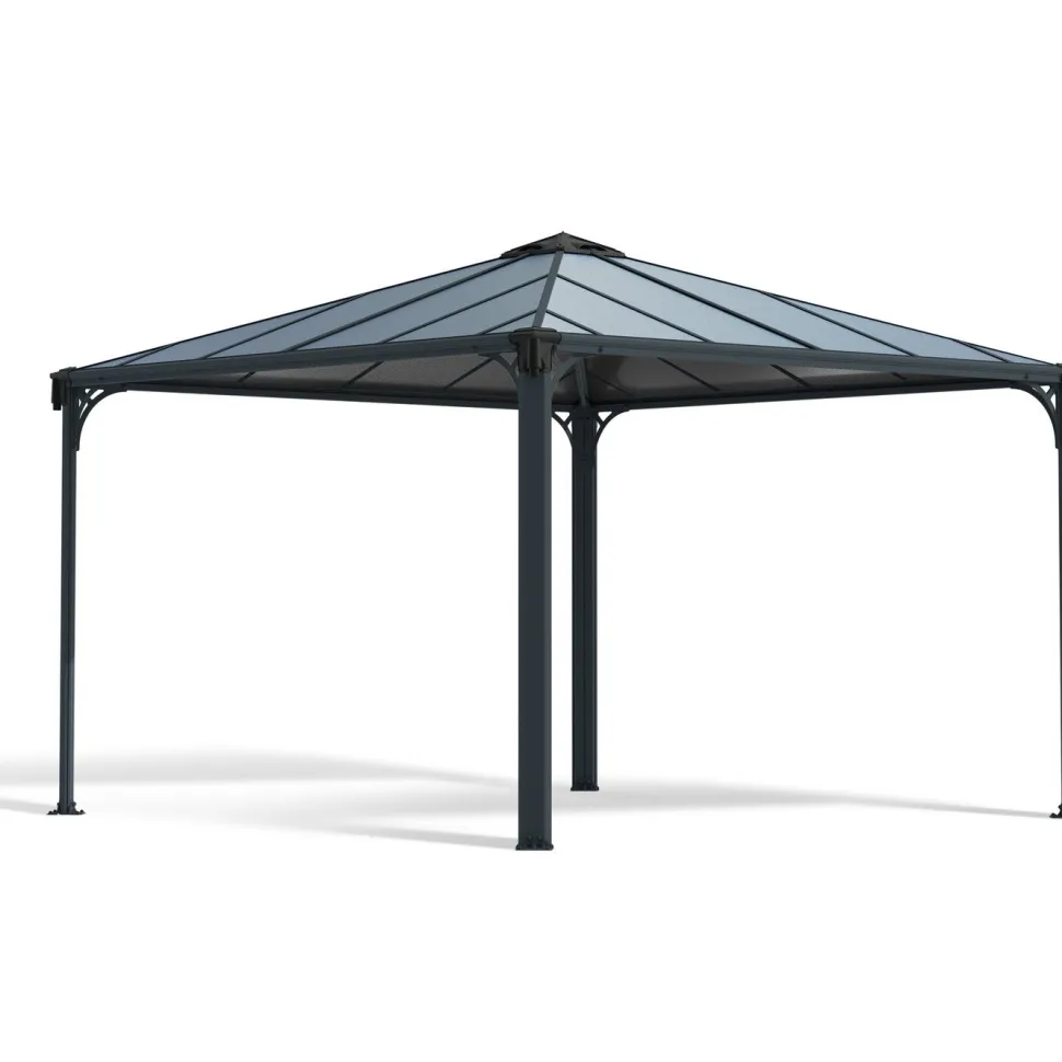 Paviljonki Palram-Canopia Palermo 3600 3,6 x 3,6 m 13 m² harmaa