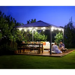 Paviljonki Palram-Canopia Palermo 3600 3,6 x 3,6 m 13 m² harmaa