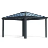 Paviljonki Palram-Canopia Dallas 4300 3,6 x 4,3 m 15,5 m² harmaa
