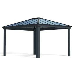 Paviljonki Palram-Canopia Dallas 4300 3,6 x 4,3 m 15,5 m² harmaa