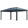 Paviljonki Palram-Canopia Dallas 6100, 3.6x6.1m, 12x20ft, harmaa