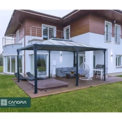 Paviljonki Palram-Canopia Martinique 5000 3,6 x 4,9 m 17,7 m² harmaa