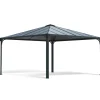 Paviljonki Palram-Canopia Palermo 4300 4,3 x 4,3 m 18,5 m² harmaa