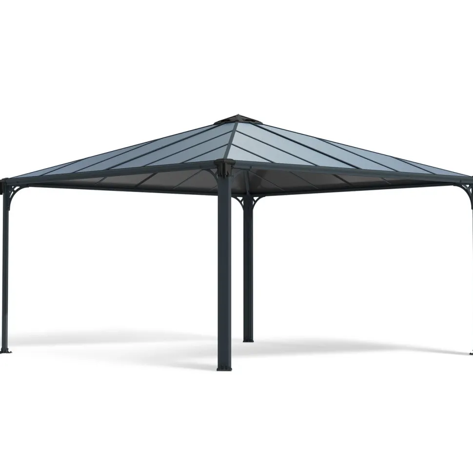 Paviljonki Palram-Canopia Palermo 4300 4,3 x 4,3 m 18,5 m² harmaa