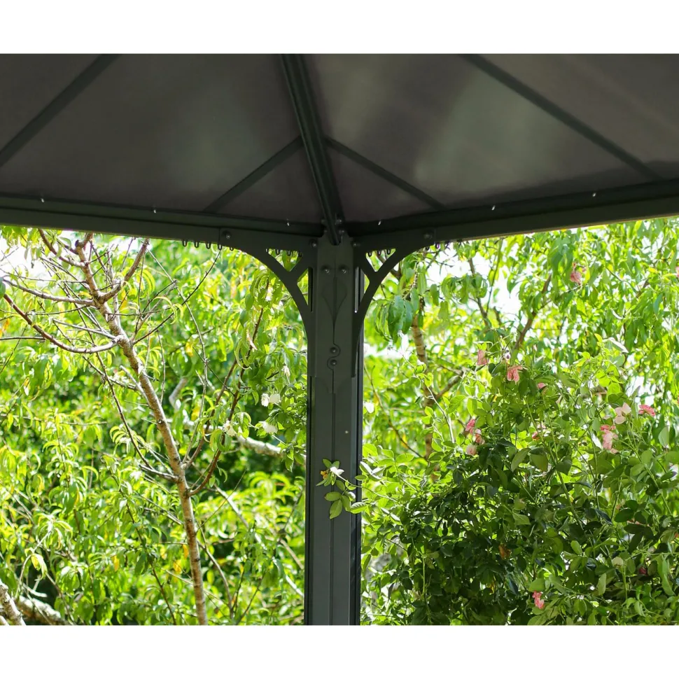 Paviljonki Palram-Canopia Palermo 4300 4,3 x 4,3 m 18,5 m² harmaa