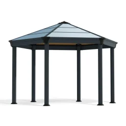 Paviljonki Palram-Canopia Roma 6-kulmainen 3,6 x 4, 2 m 14,9 m² harmaa