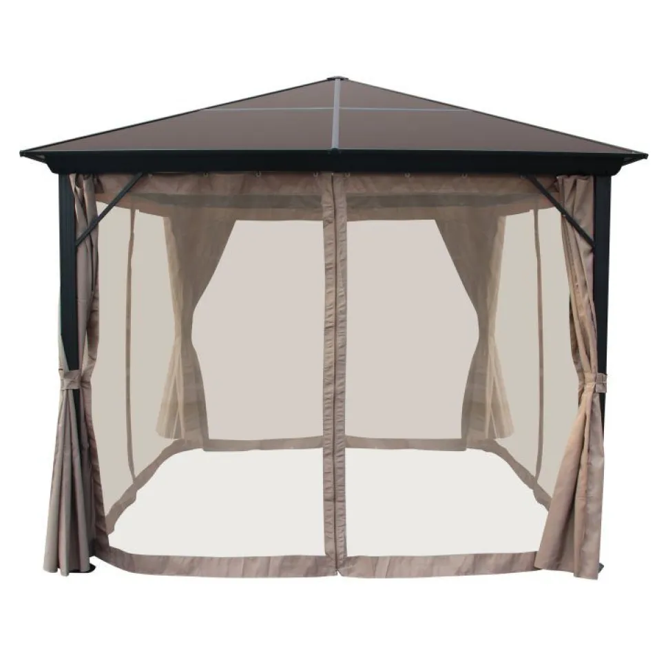 Paviljonki verhoilla AB Polar 3x3 m beige