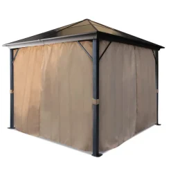 Paviljonki verhoilla AB Polar 3x3 m beige