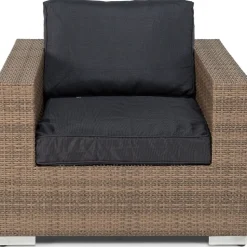 Pehmusteen päällinen Bahamas- nojatuoliin, tummanharmaa