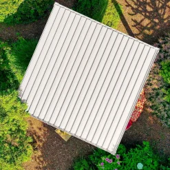 Pergola Home4You Mirador-111, 300x400cm, valkoinen
