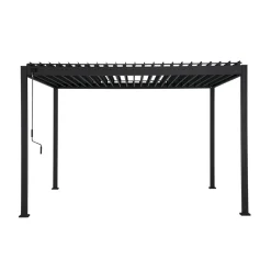 Pergola Home4You Mirador-88, 300x300cm, tummanharmaa