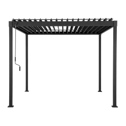 Pergola Home4You Mirador-80, 300x300cm, tummanharmaa