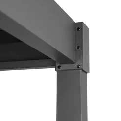 Pergola Home4You Mirador-80, 300x300cm, tummanharmaa