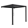 Pergola Home4You Mirador-111, 300x400cm, seinäasennus, tummanharmaa