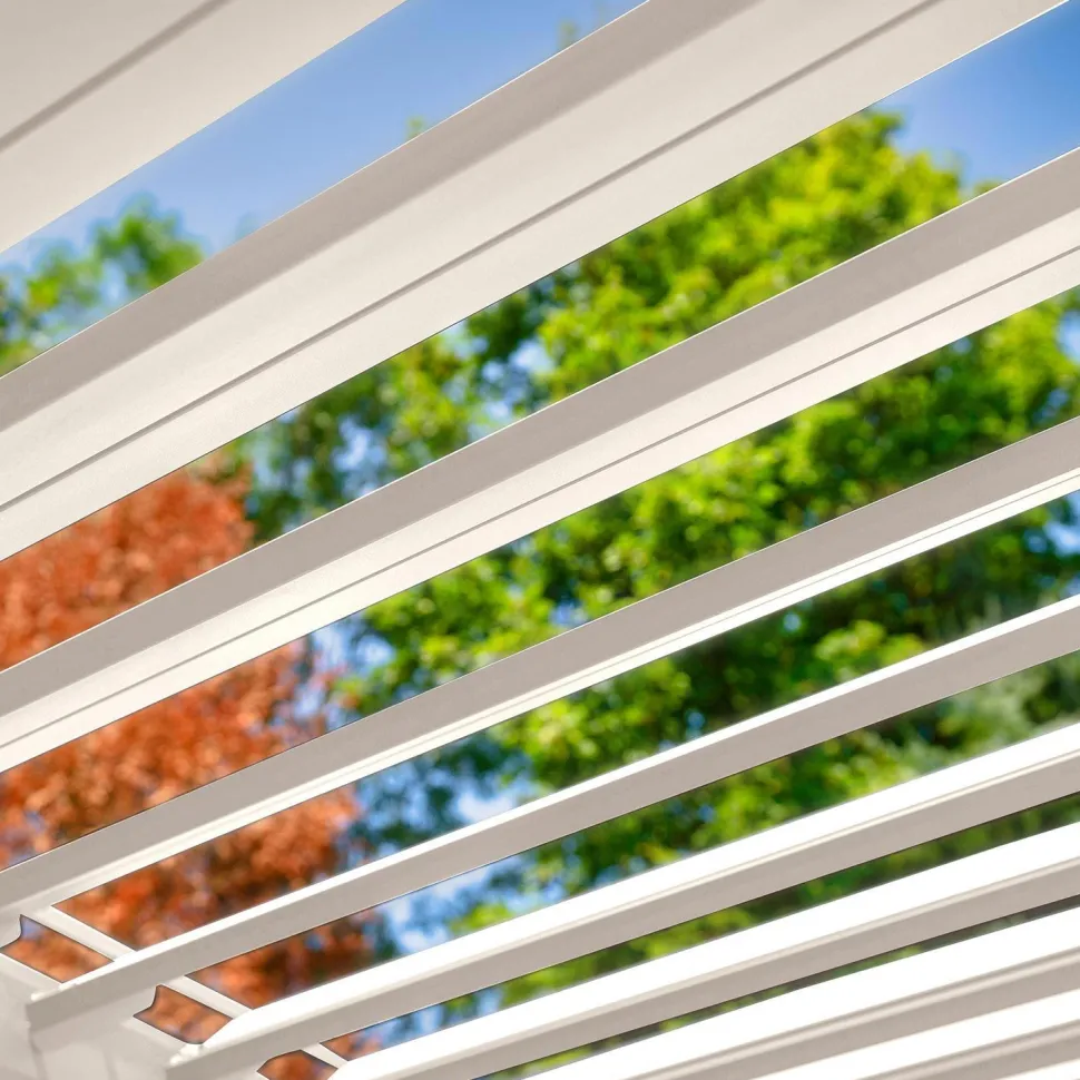 Pergola Home4You Mirador-111, 300x600cm, valkoinen