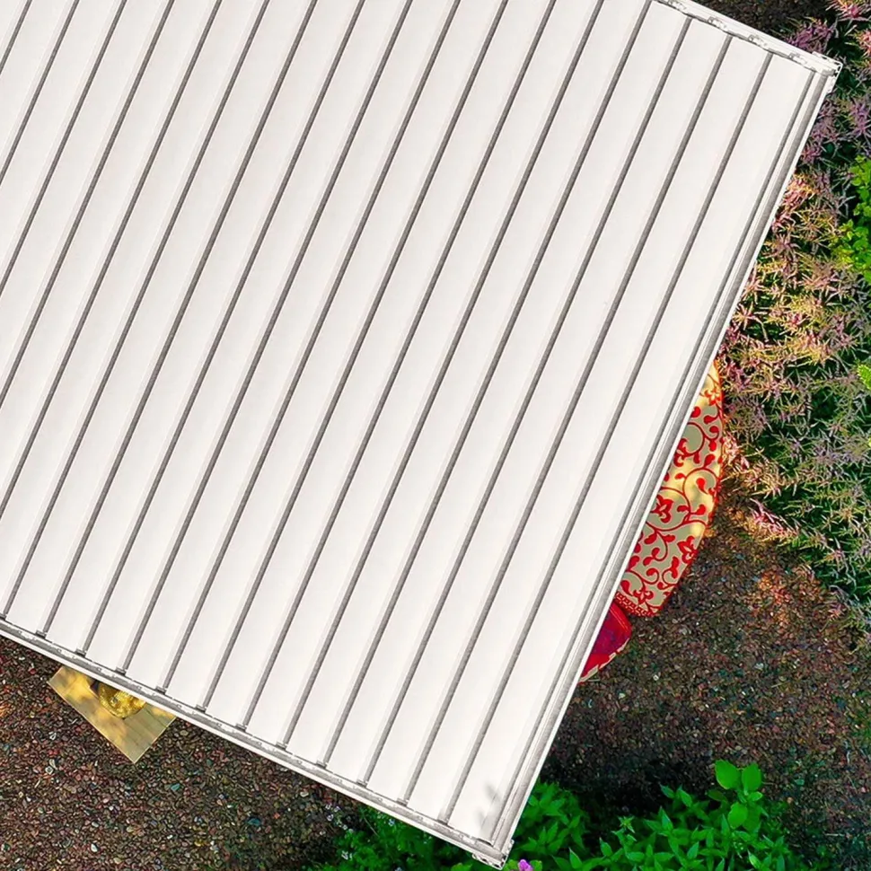 Pergola Home4You Mirador-111, 300x600cm, valkoinen