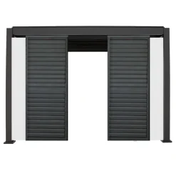 Pergolan säleikköpaneeli Home4You Mirador-111, 60x309x232,45cm, valkoinen