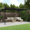 Pergola sisäänvedettävä katto antrasiitti 395x292x230 cm