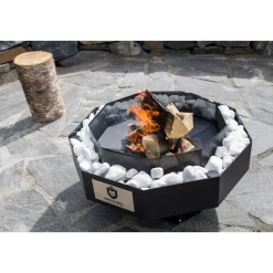 Pihagrilli Carelia Grill® 9K-80 Deco sis.koristekivet musta
