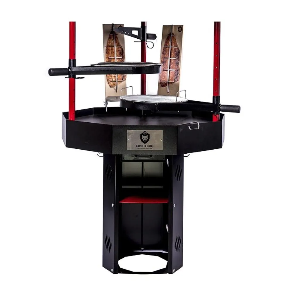 Pihagrilli Carelia Grill® 9K-100 korkea ilman huuvaa musta
