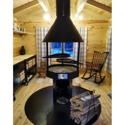 Pihagrilli Carelia Grill® 9K-80 korkea musta
