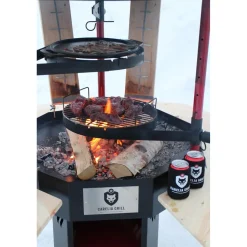 Pihagrilli Carelia Grill® 9K-80 korkea musta
