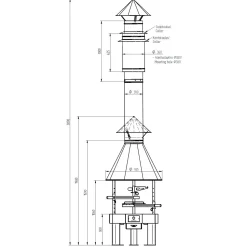 Pihagrilli Carelia Grill® 9K-80 matala ei sadekupua/hattua