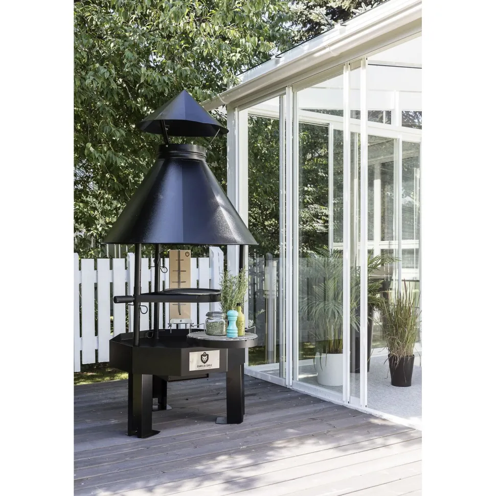 Pihagrilli Carelia Grill® 9K-80 matala musta